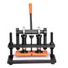 Leather Cutting Machine, 10.2 x 4.7 in Embossing Plate Manual Die Cutter, 0.47 in Pressure Stroke Leather Embossing Machine, Dual Guide Shafts Die Cut
