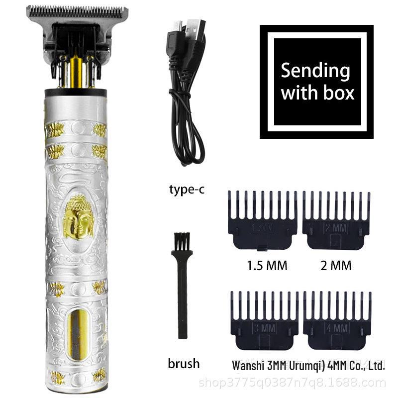 WAIKIL Electric Hair Clipper: Cross-Border Retro Carving Oil-Head & Bald Shaver