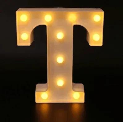 Wedding Decorative Name Number letters LED Lights Luminous Number Lamp Party Baby Bedroom Decoration Home Night Light