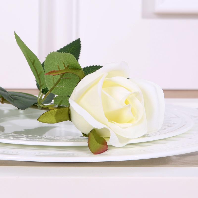 

Velvet Pearl Rose Silk Flower Decoration for Home, Hotel, Wedding, Valentine s Day