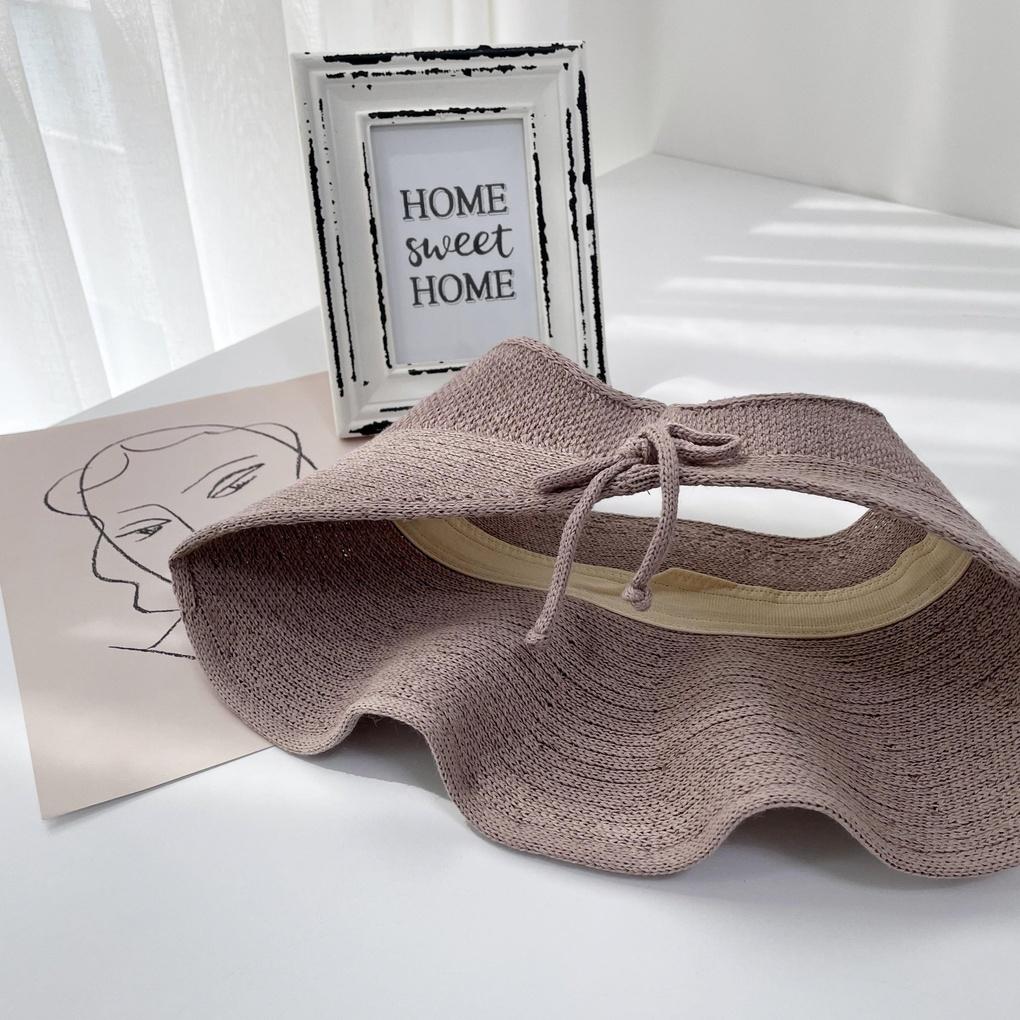 Women's and Men's Daily Overfit Ribbon Sun Cap Hat