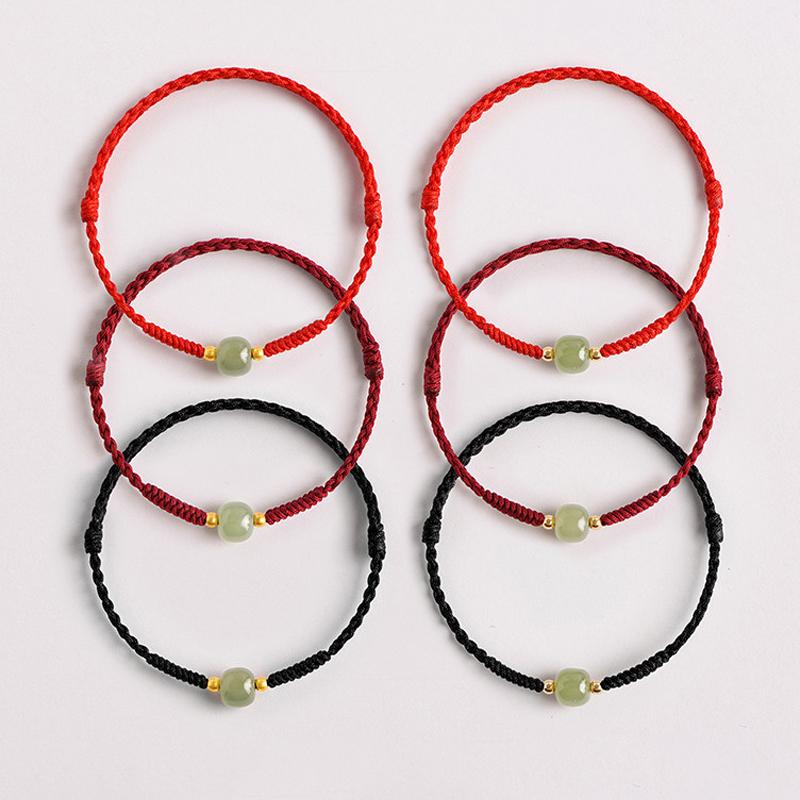 Chinese Style Handmade Adjustable Woven Rope Bracelets For Women Men Versatile Lucky Bracelets Jewelry Accessories Gifts