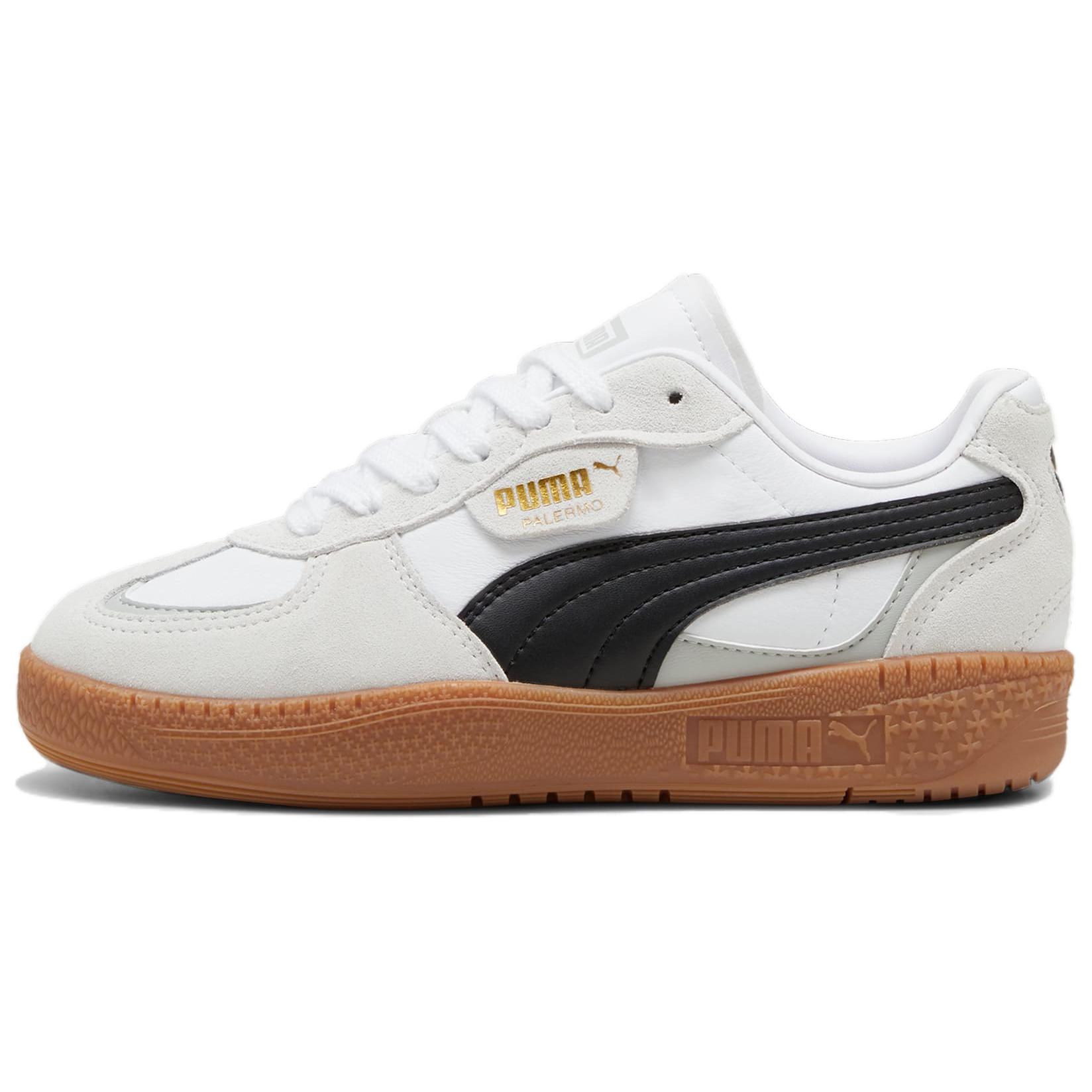Puma Unisex Palermo Moda Sneakers White Black Gum 397727-01 EU 35.5