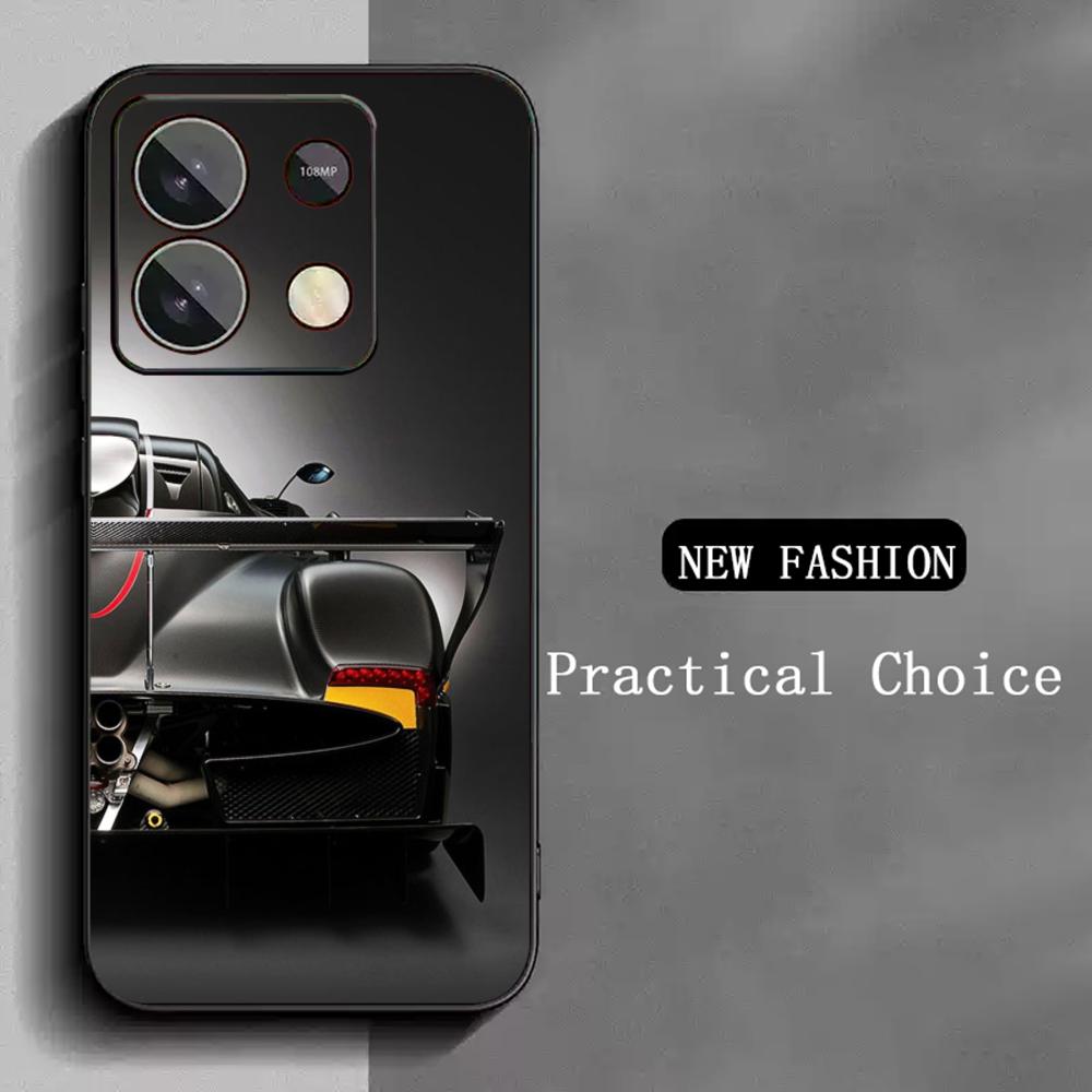 Super cool sports car poster pattern Phone Case For Redmi Note 14 13 12 11 Pro Plus S 5G 14C A3 Soft Black Phone Cover