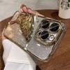 Electroplating Dream Butterfly Quicksand IPhone 16 Mobile Case Gradient Glitter Powder Applicable To Apple 15 ProMax Protective Case for Women