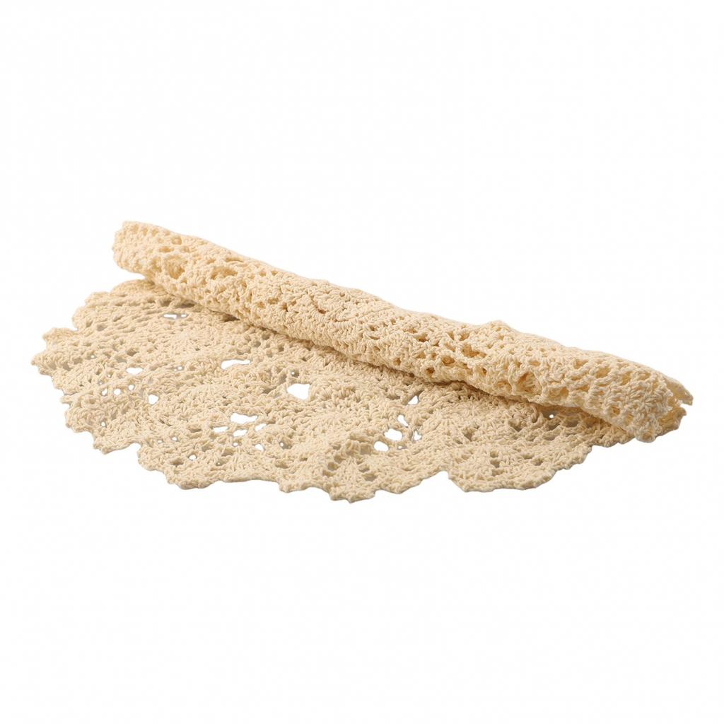 Placemat Table Mat Retro Hollow Round Doilies Home Kitchen Decor Display