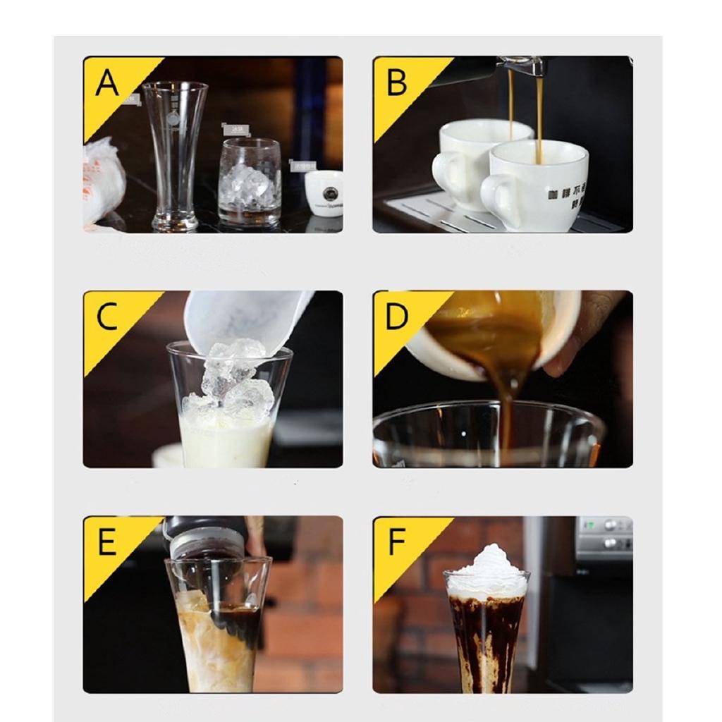 850W Automatic Coffee Maker Barista Espresso Machine Milk Steamer 180x250x300mm