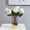 Realistic Vivid No Watering Not Withered Hemming Imitation Rose Faux Silk Rose Flower Wedding Garden Decoration