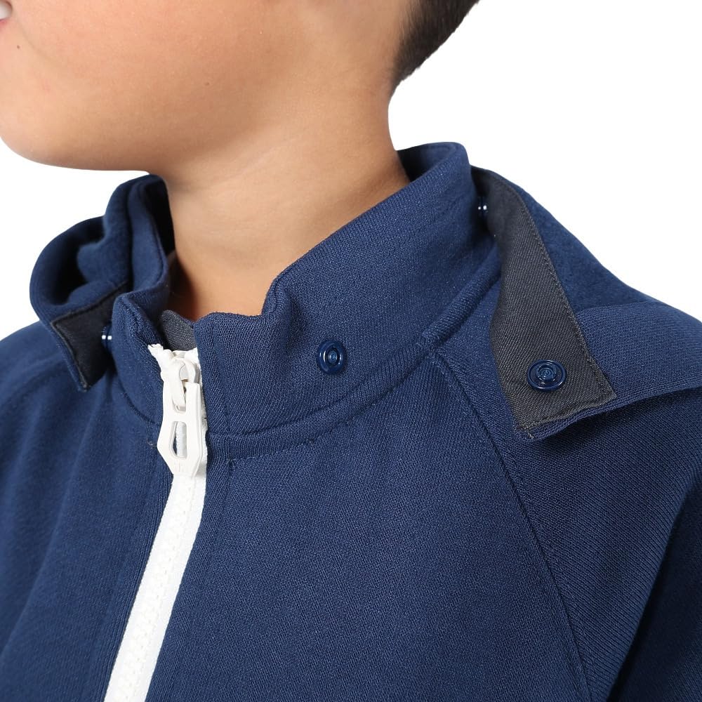 Helly Hansen K Logo Full-Zip Sweat Hoodie, Kids, Ocean Navy, Size 100