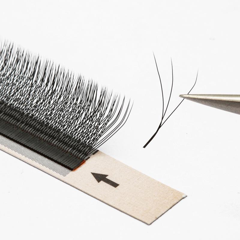 Three-Leaf Clover 3D Soft Natural Eyelashes, W-Shaped Grafting False Individual Strands with Money-Back Guarantee.