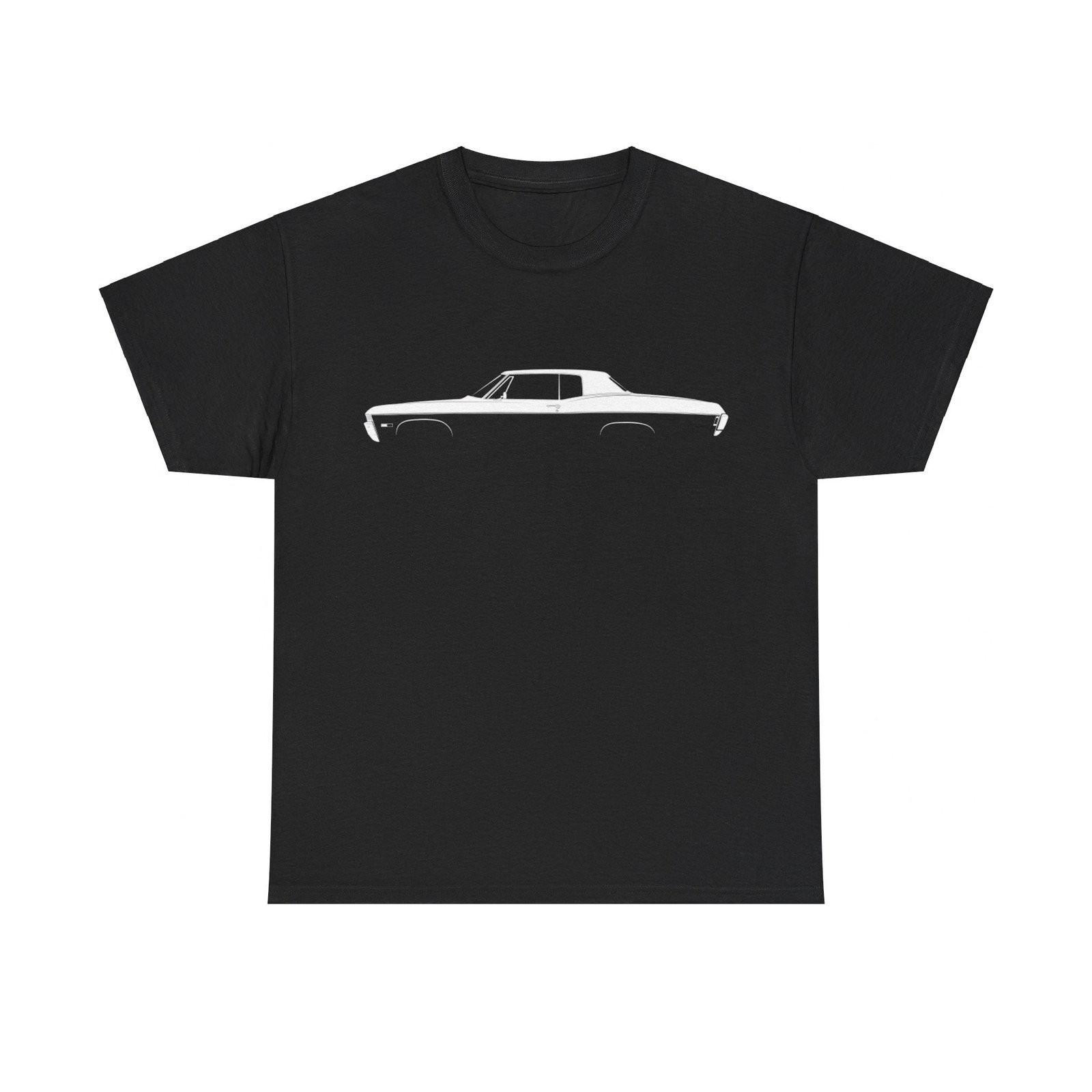 Chevrolet Impala SS 1968 Silhouette Car T-shirt M