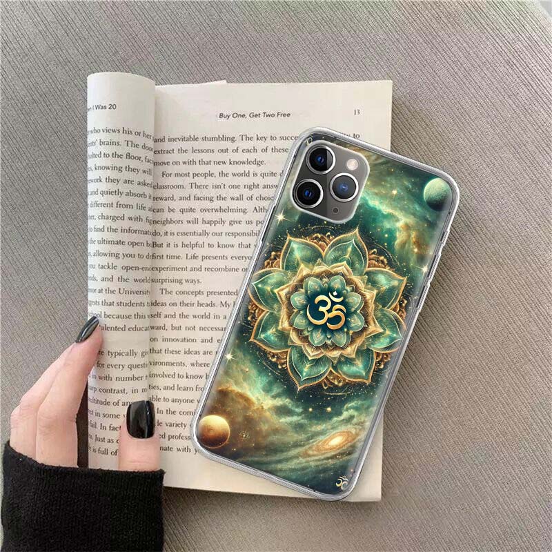Om Symbol Meditation and Creativity Phone Case For Apple Iphone 12 13 Mini 14 15 Pro 17 Pro Max Air 11 16E 16 Plus She