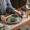 Japanese Style Kiln-Change Coarse Pottery Matcha Bowl Ceramic Accessories Tea Whisk Stand Hyaku Benri Stirring Tool