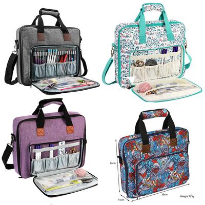 New Floral Embroidery Set Kit, Portable Cross-stitch Thread Storage Bag, Portable Embroidery Storage Bag