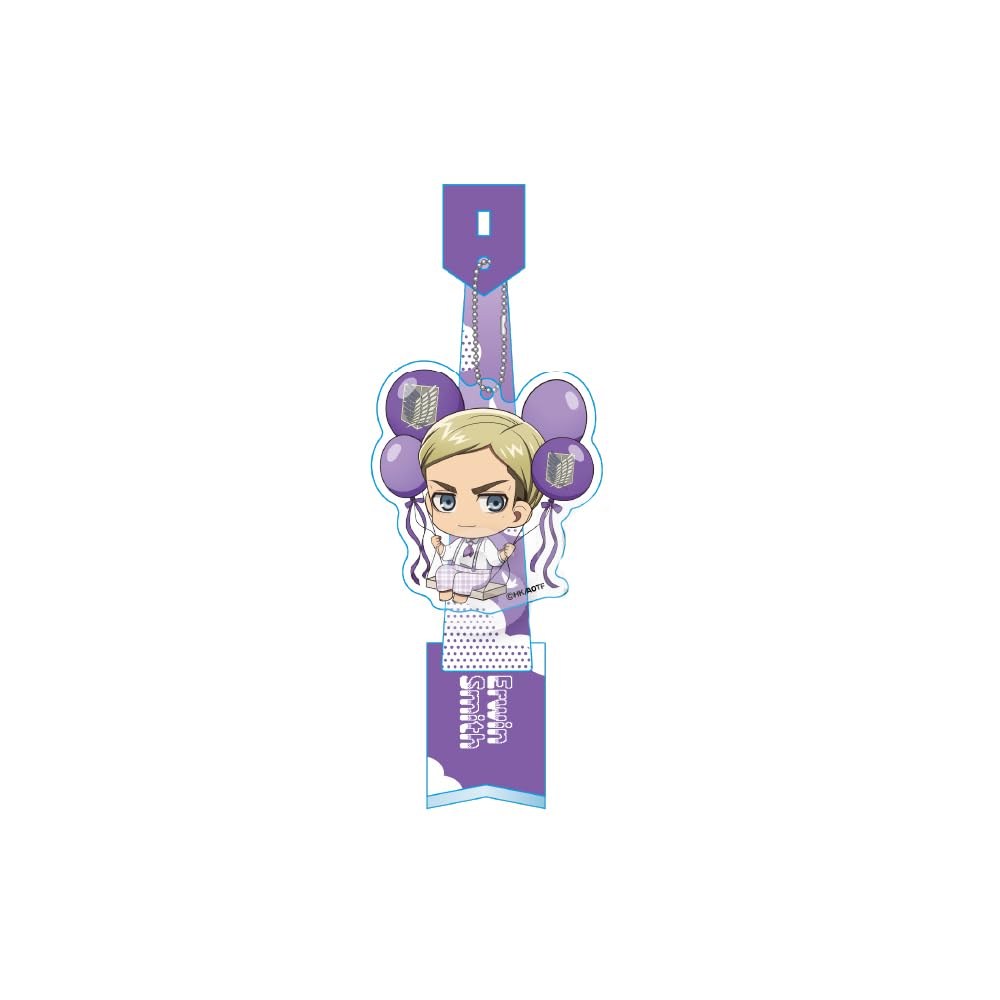 Attack On Titan Erwin Smith Barunko Stand Keychain