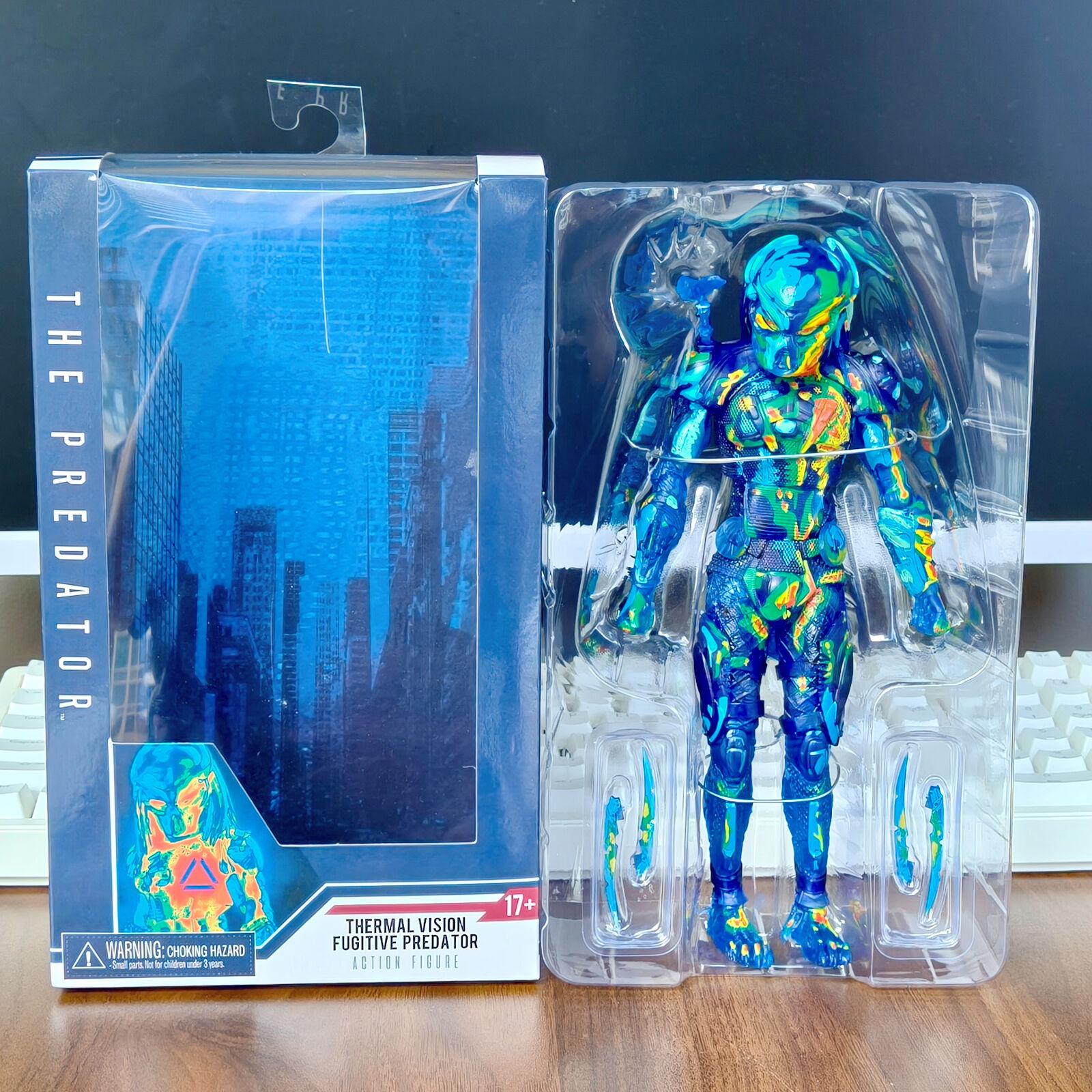 Predator Fugitive Figure Predator Thermal Vision Fugitive vs Aliens  Predator Action Figure Model Toys Doll Birthday Gifts