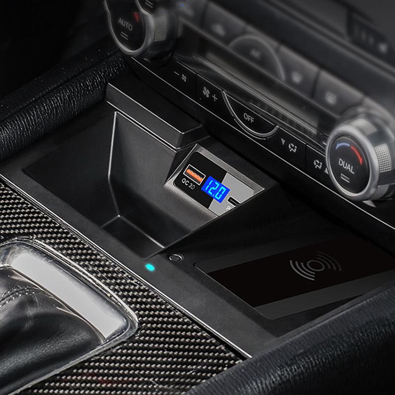 Car wireless charger 15w mobile phone charger fast charger charging holder for Mazda CX-5 CX5 2017 2018