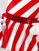Mädchen Weihnachten Tanzkostüme Ärmellos Gestreift Pailletten Body Tutu Kleid Kostüm