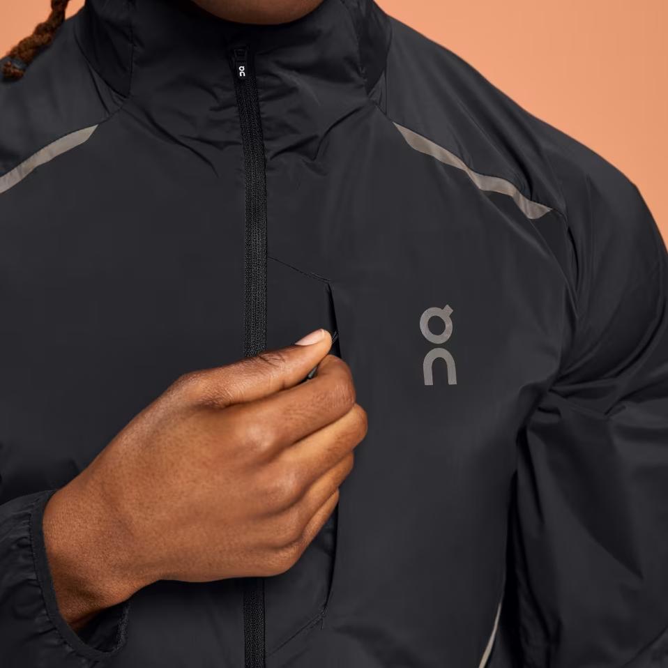 On Weather Running Breathable Windbreaker Men Jackets Black 1ME10310553