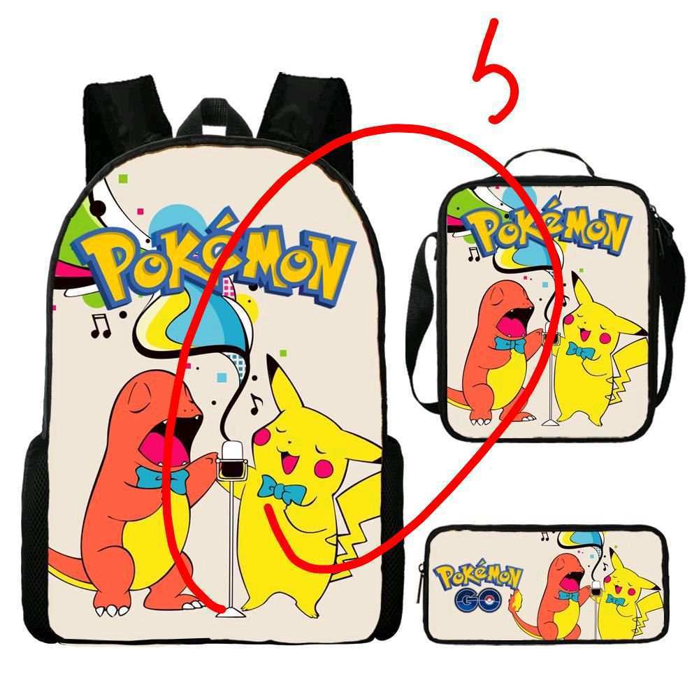 Primary And Secondary School Students Schoolbag Cartoon Backpack Breathable And Wear-Resistant Children'S Backpack Satchel Pencil Bag Set