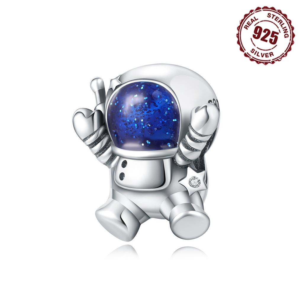 Kupfer Niedliche Astronauten Perlenarmband Anhänger Für Frauen Geburtstag Feiner Schmuck Party Geschenke DIY Zubehör