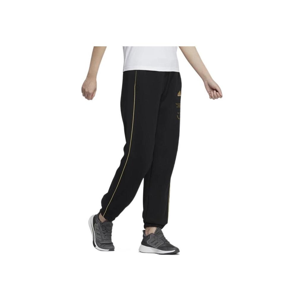 Adidas Gold Label Printed Cuffed Vintage Sports Pants Women Pants Black HG1829