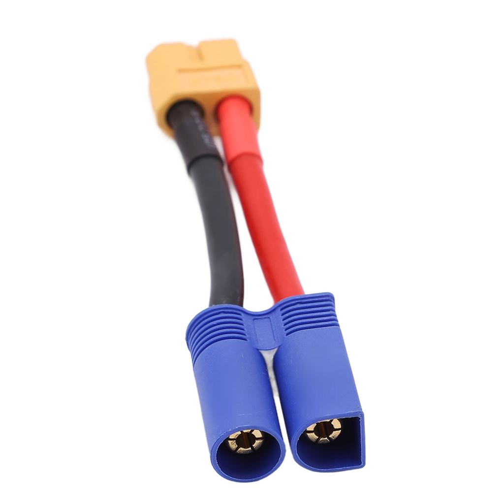 RC Connector Bendable Soft Silicone Cable XT60 Female to EC5 Male Connector Cable for RC Car Aircraft Ship Model