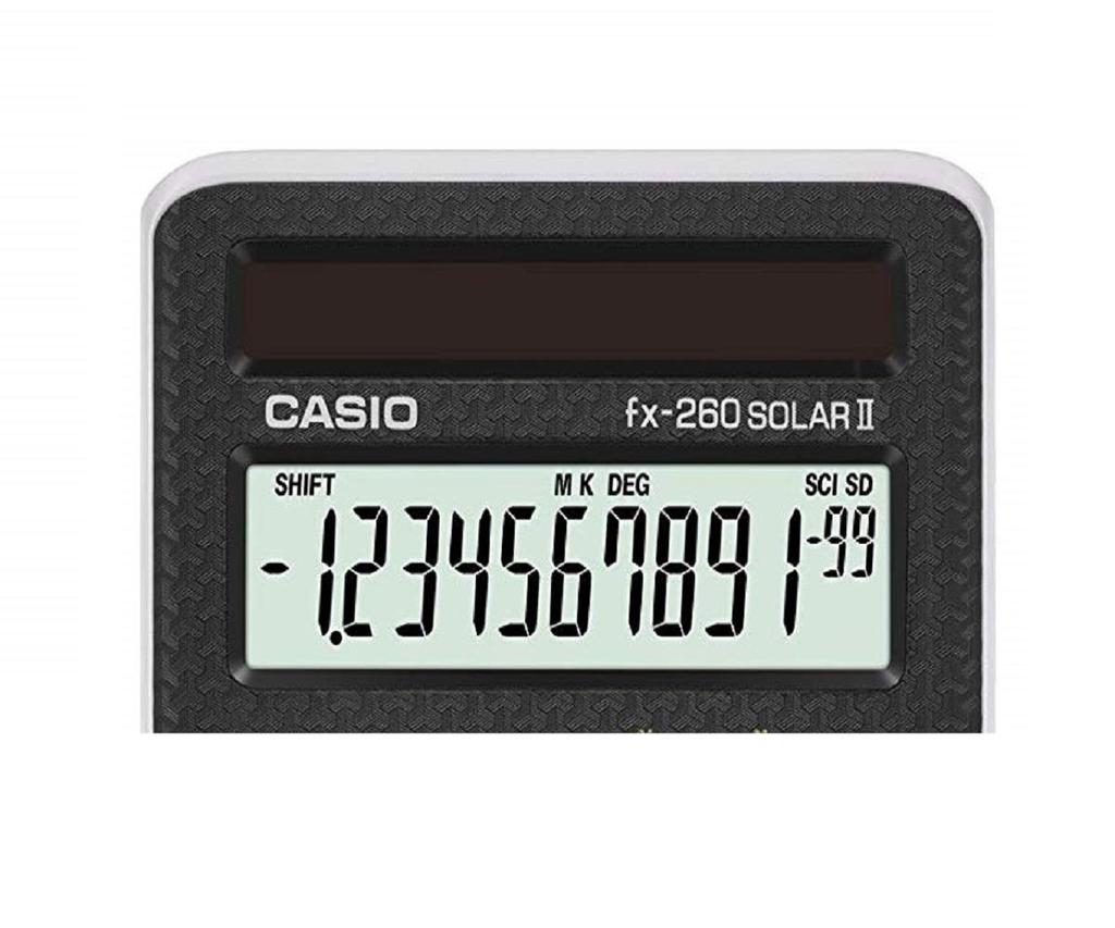 Casio Scientific Calculator Fx-260 SOLAR II (black)