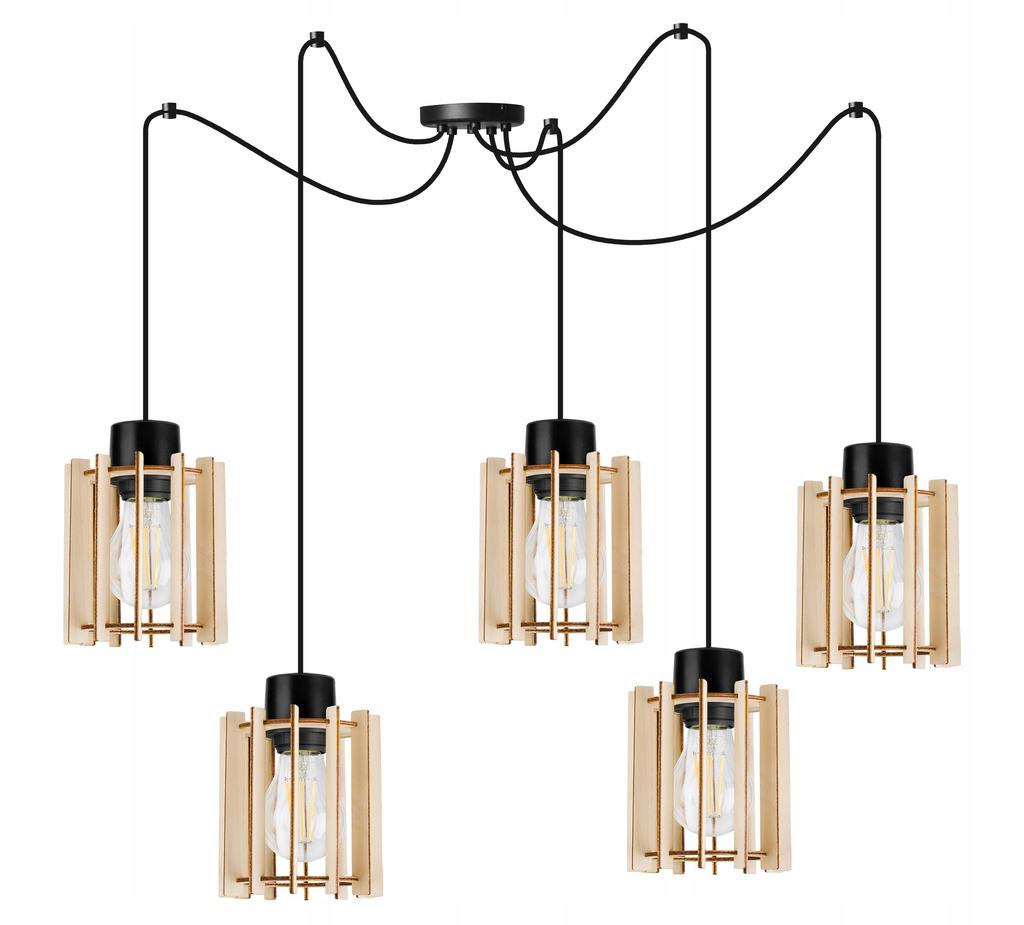 MODERN WOODEN LED CEILING HANGING LAMP