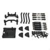 RC Car Aluminum Parts Kit with Shock Absorbers Metal Dampening System for Trail Tuning Red