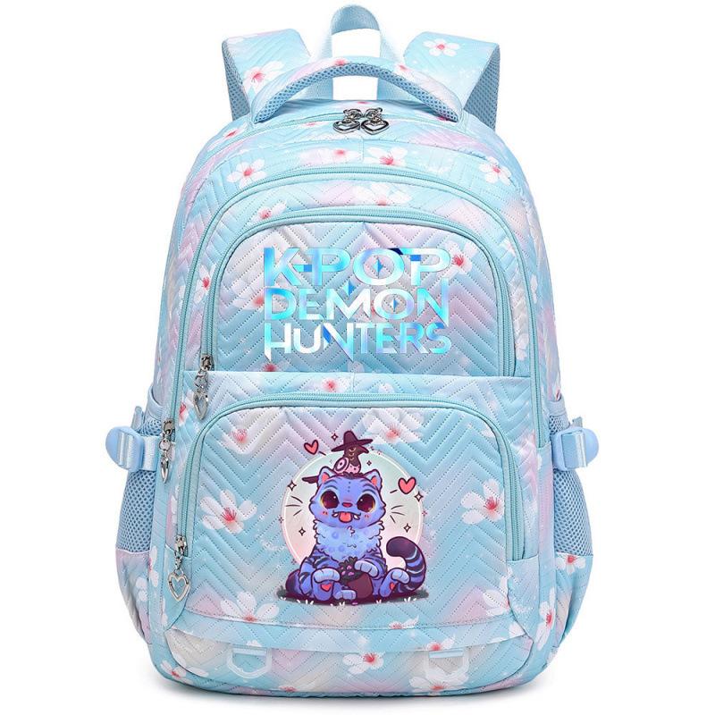 KPOP Demon Hunter Girls Printed Backpack Teen Girls Student Backpack Children's Large Capacity Backpack Cute Cartoon