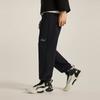Li Ning Wade Series Loose Letter Solid Color Casual Pants Men bottoms Black AKLU213-1