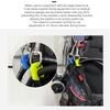 Scuba Diving Quick Release Pipe Clamp Pressure Gauges Hose Hanging Holder Second-stage Luminous Fixed Hook BCD Accessorie
