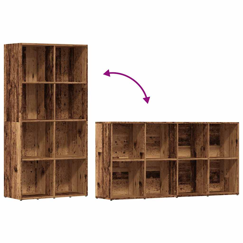 Bookshelf Vintage Wood Look 66 x 30 x 130 cm Engineered Wood