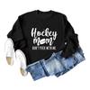 Hockey Mom Don't Puck Round Neck European-American Women's Long-Sleeve Shirt