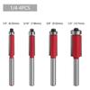 With Bearing Shank Milling Cutter 6mm Shank Carving Cutter Carbide Router Bit  Trimming