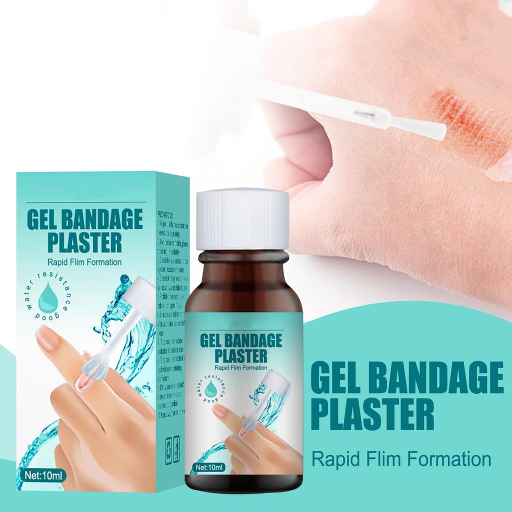 Wound Body Skin Glue Adhesive Liquid Band Aid Wounds Aid, Hydrocolloid Gel Bandages10ML