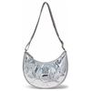 New MLB Solid Color One Shoulder Handbag, Crossbody Bag Women's Silver/Ivory 7ACRMD75N