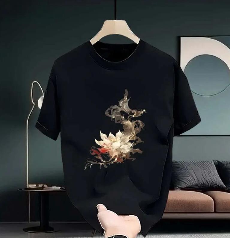 

Парные хлопковые футболки с коротким рукавом, черные, белые, дышащие, удобные, мягкие, повседневные, спортивные S