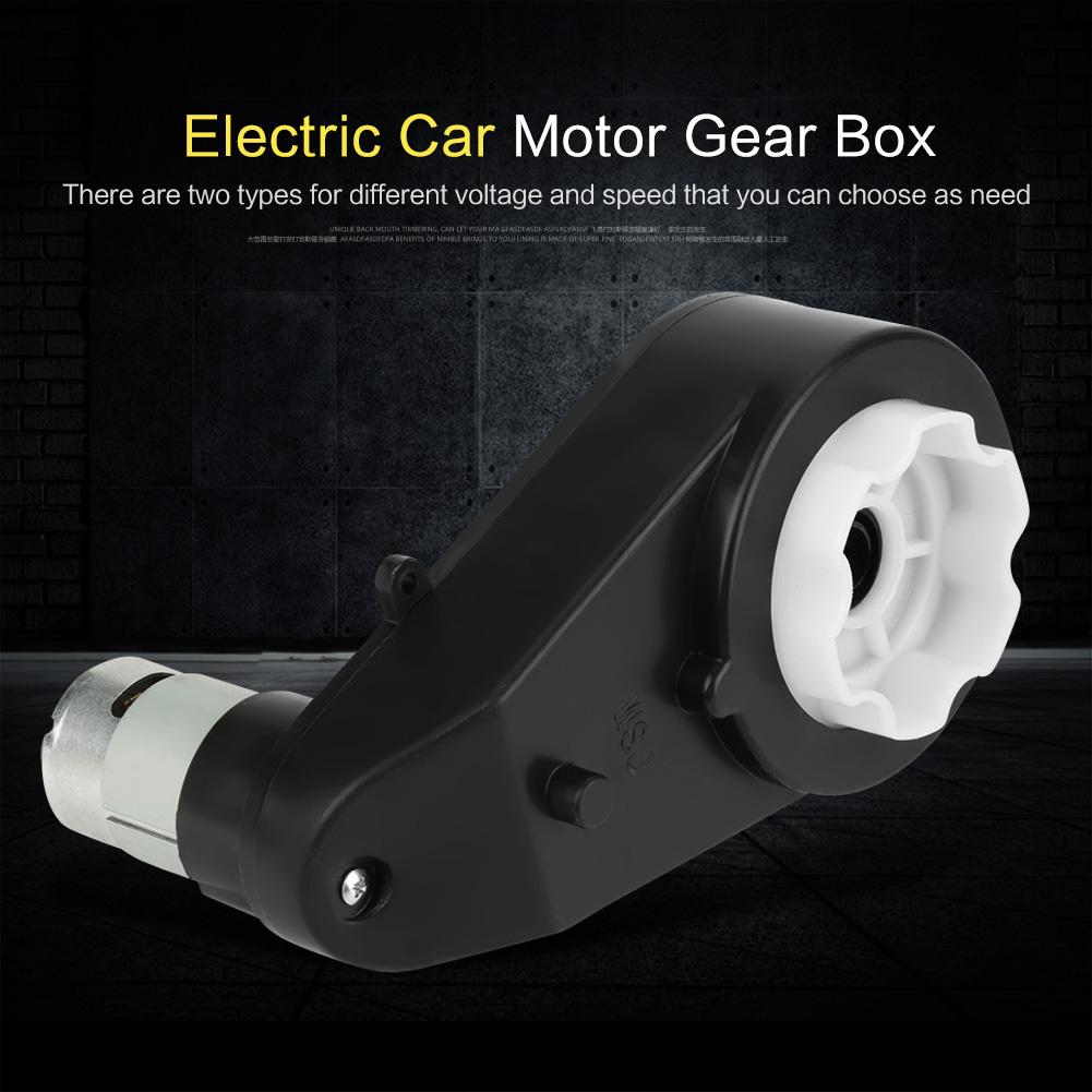 1pc Gear Box Low Noise WeAr resistant Electric Motor Gearbox for Kids Car Toy (12V18000RPM)