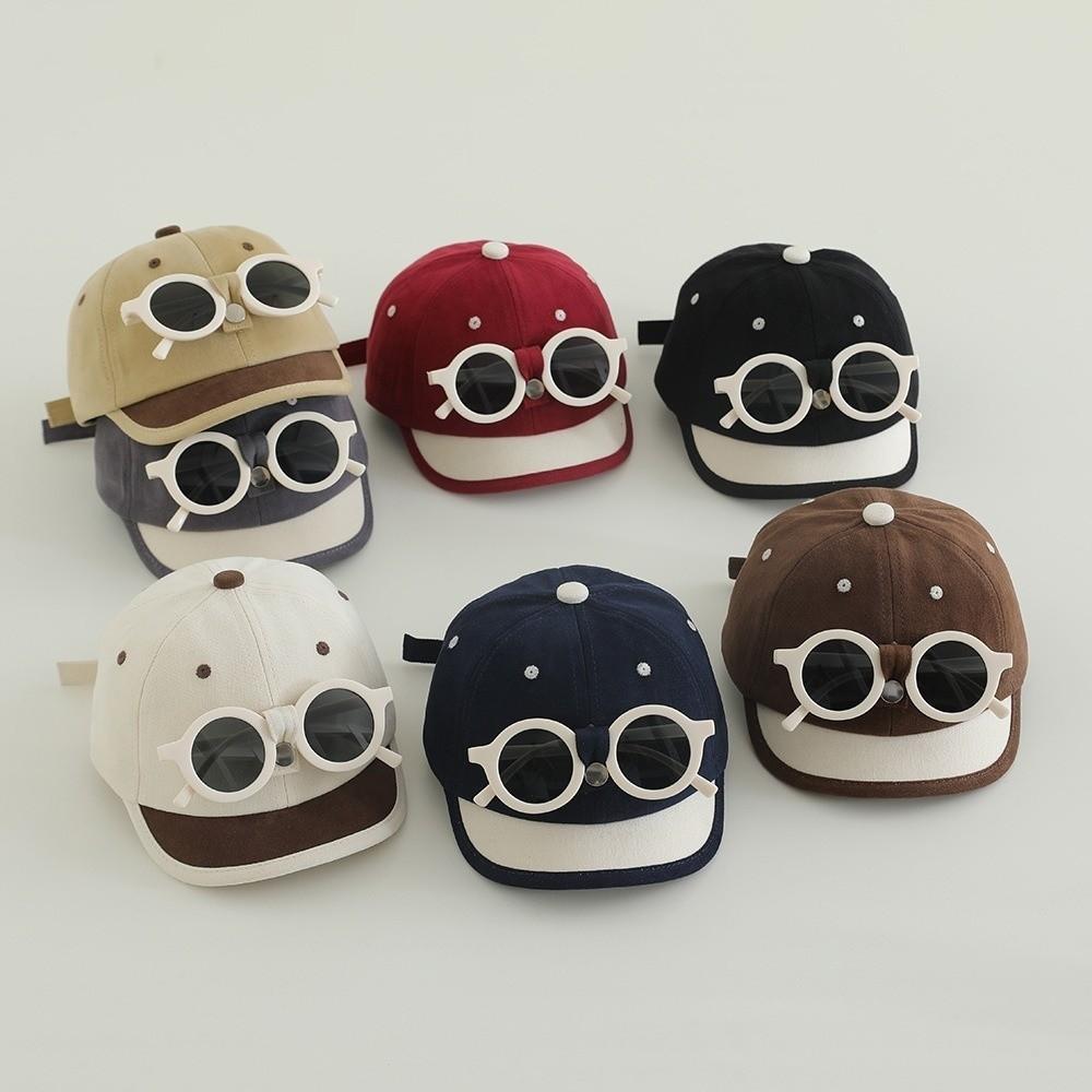 Adjustable Baby Hat Detachable Baseball Cap New Sun Hat Unisex