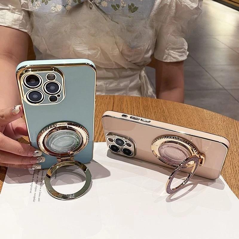 For Realme 14 Pro Fashionable Galvanized Phone Case for Realme 14 13 Pro Plus 12 11 Plus C67 C65 4G 5G Quicksand Bracket Shell