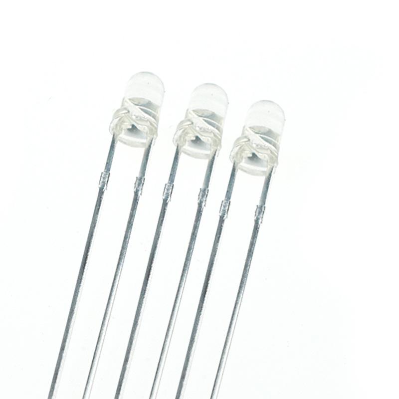3mm Multi-Color LED: Red/White/Blue/Light Yellow/Light Red/Yellow-Green/Orange/Emerald Green Through-Hole Diode