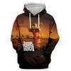 Bluza z kapturem zespołu Gorillaz z nadrukiem 3D dla dzieci, casualowa, oversize, Y2k, Harajuku, top z kapturem, bluza z kapturem dla chłopców