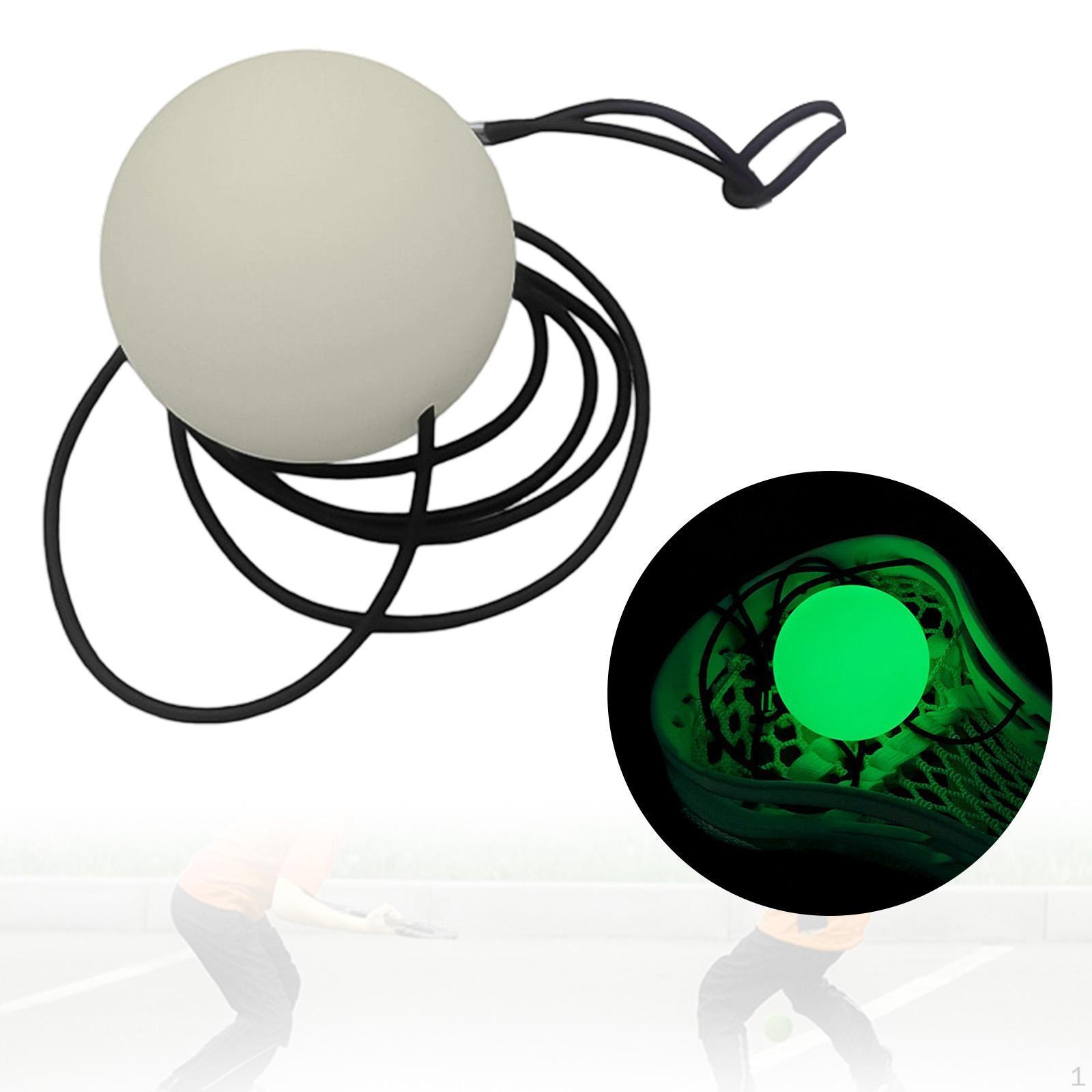 

Мяч для лакросса с веревкой сзади Портативные подарки Система тренировки скорости Соло Подходит для всех клюшек Самостоятельная тренировка белый