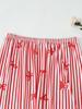 Stripe Bow Heart Long Sleeve Pajama Set