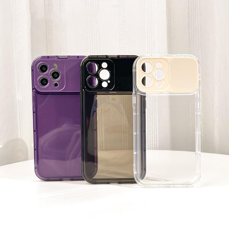 Fold Camera Flip Mirror Stand Holder Transparent Phone Case For Phone 17 Pro 16 15 14 Plus 11 Pro Max 13 12 XS X XR Cover