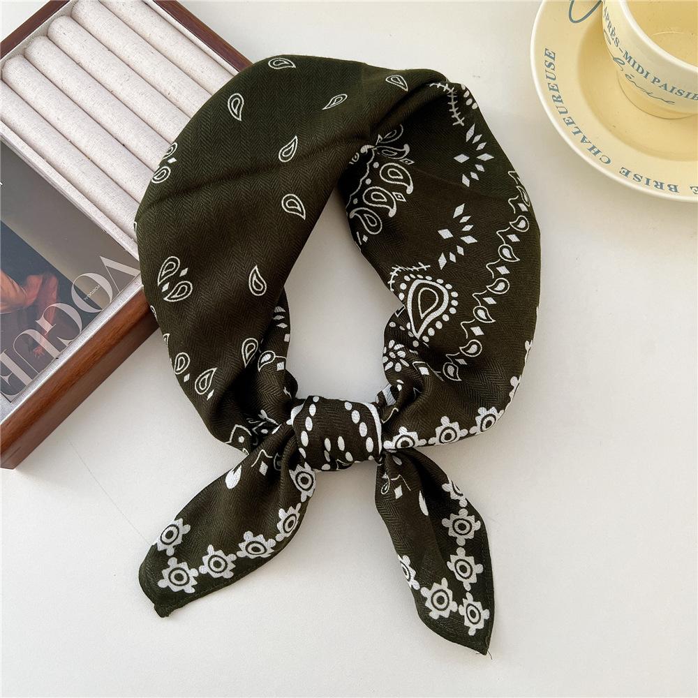65*65cm Square Hair Scarf Cotton Bandanas Hairband Headband Hairscarf Headscarf Turban Shawl Wrap