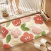 Modern Minimalist Cashmere Skin-friendly Floor Mat, Comfortable and Soft Non-slip Bathroom Floor Mat for Shower Rooms