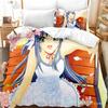 Anime Series Zipper Yae Sakura Character Bedding Set Bedroom Soft Modern Bedspreads Comefortable Duvet Cover Quilt Pillowcase